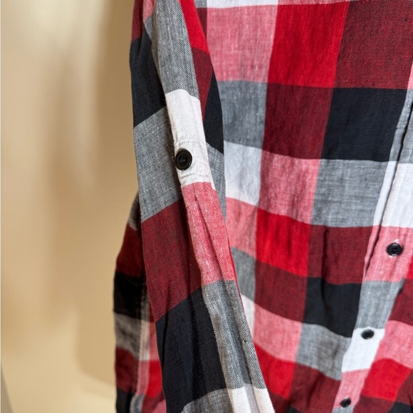 Lauren Ralph Lauren 100% linen checkered design pre-loved size large - Picture 5 of 9